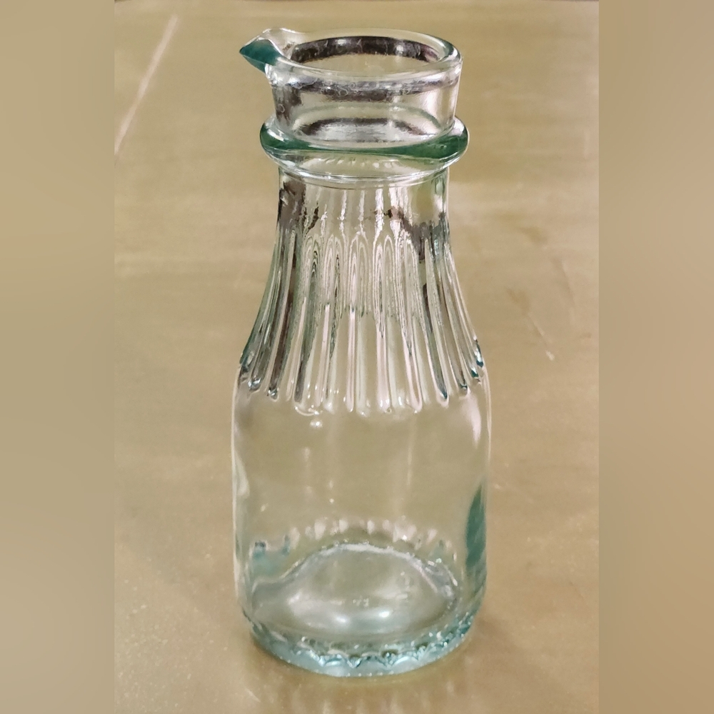 Vintage Turquoise Italian Glass Pitcher